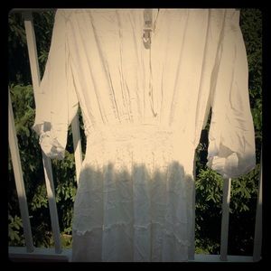 Women’s white dress. Fun and flirty.